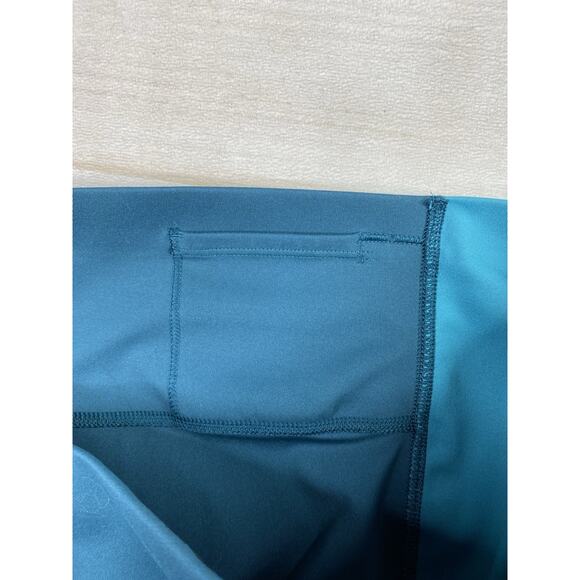All in Motion Womens Leggings L Blue High Rise Blue Athleisure Pockets Gym - Picture 8 of 8